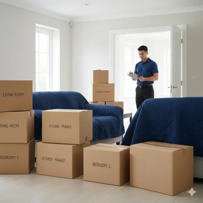 premium home move scene